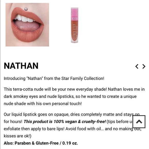 “NATHAN” JEFFREE STAR VELOUR LIQUID LIPSTICK! - Picture 3 of 8